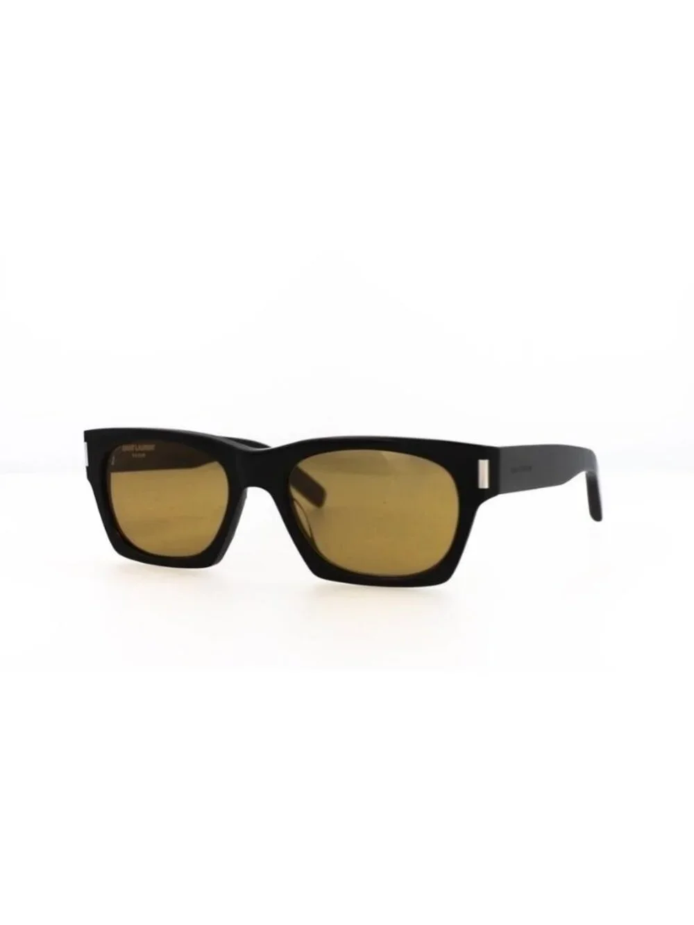 New Saint Laurent Unisex Square/Rectangle Black Black Yellow Fashion Designer Ey